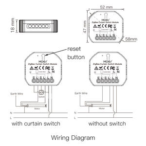 Module d'interrupteur intelligent Moes Tuya WiFi pour double rideau, store, moteur électrique, application Smart Life avec Google Home Alex - Product Image 3