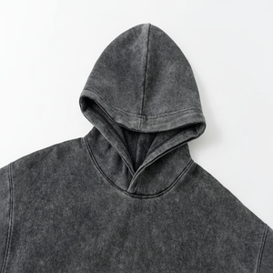 เสื้อมีฮู้ดแบบวินเทจโอเวอร์ไซส์สำหรับผู้ชายเสื้อสเวตเชิ้ตมีฮู้ดแบบลำลองทรงหลวมแนวสตรีทแวร์มีฮู้ด - Product Image 2