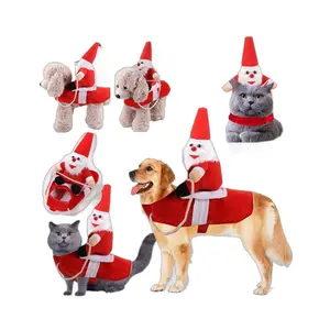 Hot bán vui phong cách cưỡi ngựa Halloween Dog quần áo mèo trang phục Pet Dog trang phục giáng sinh Dog trang phục