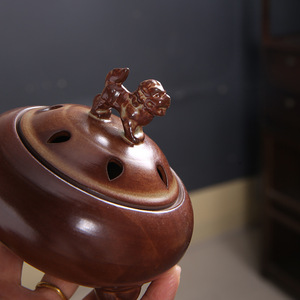 Indoor Sandalwood & Agarwood Ceramic Incense <b>Burners</b>-Eco-Friendly Chinese Zen-Inspired Retro Decor - Product Image 3