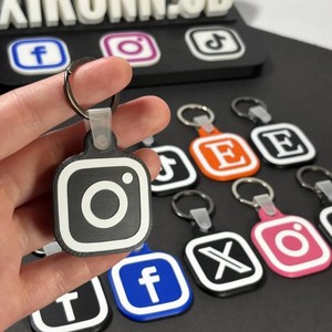 Llavero NFC con logotipo de redes sociales, llavero acrílico para regalos empresariales y eventos - Product Image 2