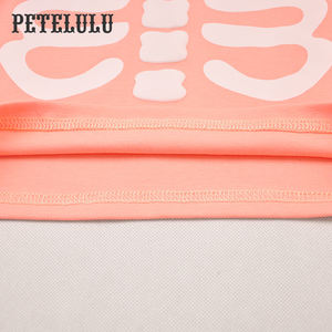 Pigiama Luminoso alla Moda per Bambini con Maniche Lunghe per Halloween, Set Estivo con Stampa di Stelle che si Illumina al Buio, Stile High Street - Product Image 5