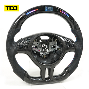 Volant en fibre de carbone LED véritable TDD compatible avec BMW E46 - Product Image 2
