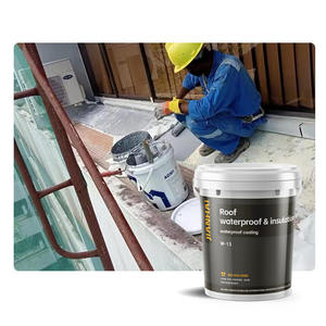 Revêtement imperméable isolant thermique en acrylique W13 pour toits métalliques, murs extérieurs et bâtiments - <span class=keywords><strong>Peinture</strong></span> liquide écologique - Product Image 5
