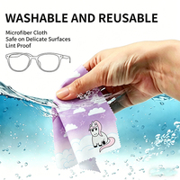 Chiffon de nettoyage personnalisé en microfibre sans peluches pour lunettes et bijoux