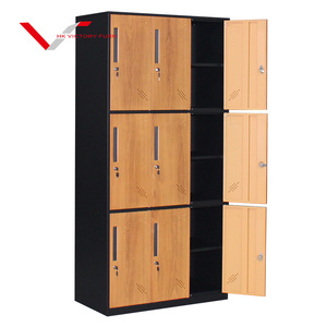 Bền Mạnh Mẽ Văn Phòng Thể Thao Kim Loại Lưu Trữ Lưu Trữ <span class=keywords><strong>Locker</strong></span> 9 Cửa Trường Thư Viện Nhân Viên <span class=keywords><strong>Locker</strong></span> - Product Image 6