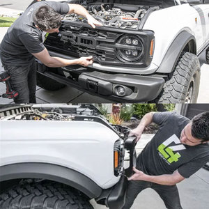 Accesorios de Rejilla Delantera de Plástico con Luz LED Amarilla, Rejilla Modificada de Alta Calidad para <span class=keywords><strong>Bronco</strong></span> <span class=keywords><strong>2022</strong></span> 2023 2024 - Product Image 5