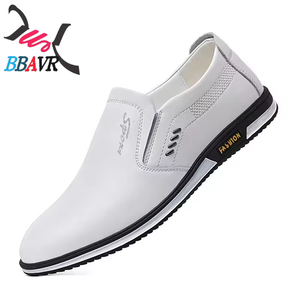 Mocasines Planos de Cuero Abrasivo para Hombre, de Piel de Oveja, Estilo Náutico, de Una Sola Pieza, para Invierno, Primavera y Verano, Impermeables - Product Image 1
