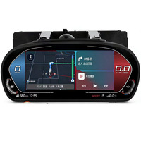 CarPlay Inalámbrico Android Auto, Velocímetro Digital con Pantalla LCD de 12.3 Pulgadas para Serie 1 E81 E82 E87 E88 GPS