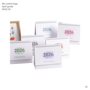 Custom Art Paper Promotional Printing Desktop Table Monthly Calendar 2026