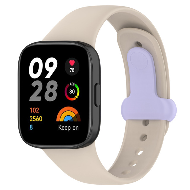 BEEFLYPOWER Official 1-1 Silicone Sports Color Buckle Watch Strap for Xiaomi Mi Redmi Watch 3 Watch Band