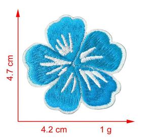 Stock 4.7cm Iron on Embroidered Colorful Flower Patch for <b>Hat</b> <b>Bag</b> Decoration - Product Image 5
