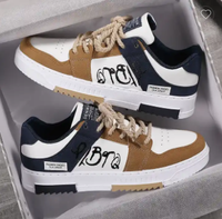 Vente en gros d'usine bon marché personnalisé respirant plat mode nouveau design chaussures de style de marche skateboard baskets décontractées pour hommes