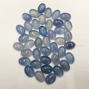 Soltos <span class=keywords><strong>Gemstone</strong></span> Ovos Fabricantes Fornecimento Em Forma de Ovo Natural Azul Calcedônia Anel Gem Artesanato Moda Simples Calcedônia Pingente - Product Image 3