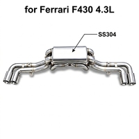 Tuyaux d'échappement Catback en acier inoxydable SDO pour Ferrari F430 4.3L 2005-2009, silencieux haute performance avec commande de soupape à vide