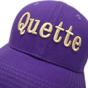 Gorra de béisbol QUETTE morada de 58cm personalizada con logotipo bordado en 3D, gorra de cuerda de malla de Golf, gorra de camionero - Product Image 3