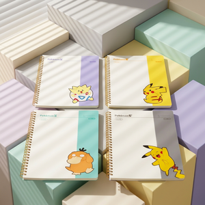 Carnet à spirale coréen, lot de 4, papeterie pour enfants, personnage mignon Pikachu, fournitures scolaires, cadeau, modèle en gros - Product Image 2