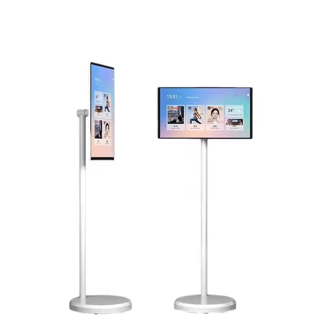 Cheap Hot Selling 21.5 Inch Smart Mobile TV With Remote Control Portable Table TV Support Android 12/13