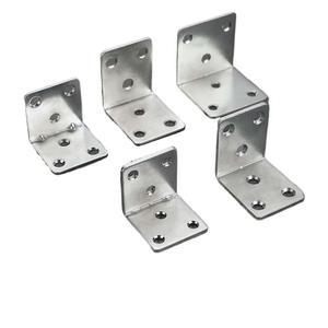 Soporte en forma de L de ángulo recto, de acero laminado en frío, conector de herrajes para soporte de estantes, para fijación de muebles de baño - Product Image 2