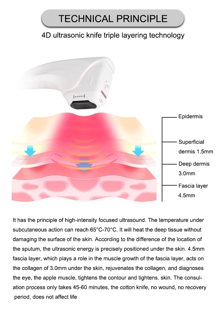 12 Lines 4D Ultra Face Lifting Body Slimming Machine Ultrasound  Skin Tightening