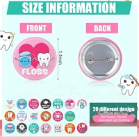 Broches de la Semaine de l'Assistant Dentaire – Lots de Cadeaux pour Dentistes, Broches de Revers pour la Sensibilisation à la Santé Dentaire, Décoration pour Bureau d'Hygiène Dentaire, Cadeau pour Dentiste