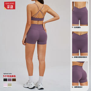 Shorts de yoga taille haute Disko Sport, coupe ajustée, séchage rapide, respirant, tissu à mémoire de forme, shorts de sport pour femmes, course à pied, fitness - Product Image 1