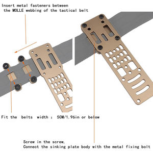 Beschermende Uitrusting-Tactische Modulaire Adapter Voor Qls Kit, <span class=keywords><strong>Drop</strong></span> <span class=keywords><strong>Leg</strong></span> <span class=keywords><strong>Holster</strong></span> Platform Met Dijband, Metalen Modulaire Adapter - Product Image 4