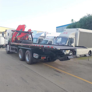 مقطورة مسطحة متعددة الوظائف جديدة وشعبية من إيسوزو بحمولة 10 أطنان + 5 أطنان مع رافعة، مقطورة مسطحة للنقل ومركبات الإنقاذ - Product Image 5