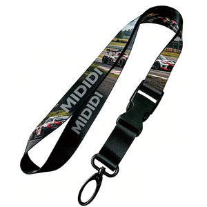 Lanière personnalisée avec crochet en métal noir, lanière promotionnelle en polyester, lanière <span class=keywords><strong>porte</strong></span>-clés moto et voiture, cadeaux de hockey - Product Image 4
