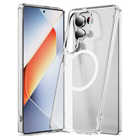 Coque de protection magnétique transparente anti-jaunissement avec chargement sans fil pour Samsung Galaxy S26/S26+/S26 Plus/S26 Ultra