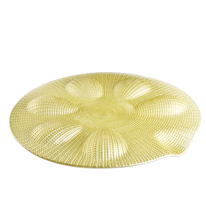 Assiettes de Présentation Modernes Écologiques en Verre à Motif <span class=keywords><strong>Grille</strong></span>, Durables, pour Mariages, Décoration de Gâteaux, Pâtisseries et Restaurants (Vente en Gros) - Product Image 2