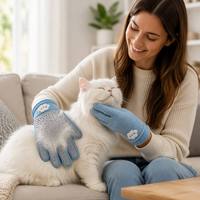 Brosse pliable en silicone écologique pour l'élimination des poils d'animaux, en ABS, peigne de massage pour le bain des chiens, complément de shampoing pour chats
