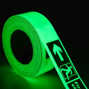 Kendinden yapışkanlı aydınlık bant gece görüş DIY Glow karanlık güvenlik uyarı güvenlik dekorasyon bantlar
