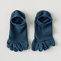 Chaussettes d'été en coton respirant, antibactériennes, écologiques, décontractées, pour yoga et pilates, invisibles, à cinq doigts, à séchage rapide
