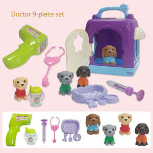 Jouets de jeu de rôle en gros d'usine : Série de jouets pour animaux de compagnie mignons, maisonnette en plastique miniature pour animaux, ensemble de jeu pour enfants - Product Image 4