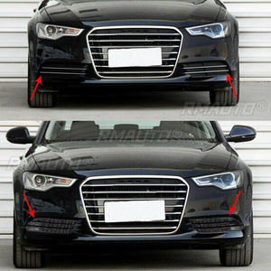 Paire de grilles de phares antibrouillard avant pour Audi A6 C7 2012 2013 2014 2015, style RS6, garniture de remplacement pour aérateur de pare-chocs avant - Product Image 3