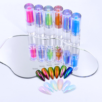 Sheenbow Pigment pour ongles en gel à haute brillance miroir chromé