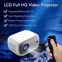 Vidéoprojecteur LCD 250 lumens 1080p HY700 PRO 4k android BT wi-fi extérieur home cinéma conférence projection projecteur intelligent