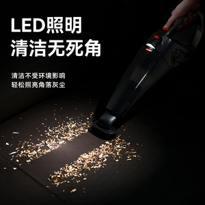 เครื่องดูดฝุ่นแบบมือถือไร้สายแบบชาร์จไฟได้ พลังดูดสูง แบบพกพาสำหรับใช้ในรถยนต์และบ้าน สีดำ พร้อมสายเคเบิล - Product Image 3