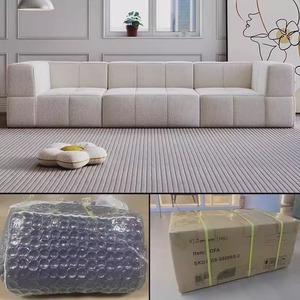 Juego de Sofás de Tela Comprimida al Vacío, Diseño Modular, Combinación Libre, Estilo Crema, Solución para Apartamentos Pequeños, Fácil de Transportar, Tipo Bloque de Tofu - Product Image 4