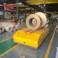 Chariot de transfert AGV 5 tonnes à direction multidirectionnelle, chariot de transfert à batterie pour l'industrie en intérieur