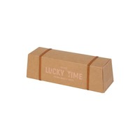 Lot de 4 boîtes d'emballage pour cannelés, sacs à pâtisserie en papier kraft à emporter, boîtes d'emballage personnalisées pour desserts de boulangerie avec logo imprimé