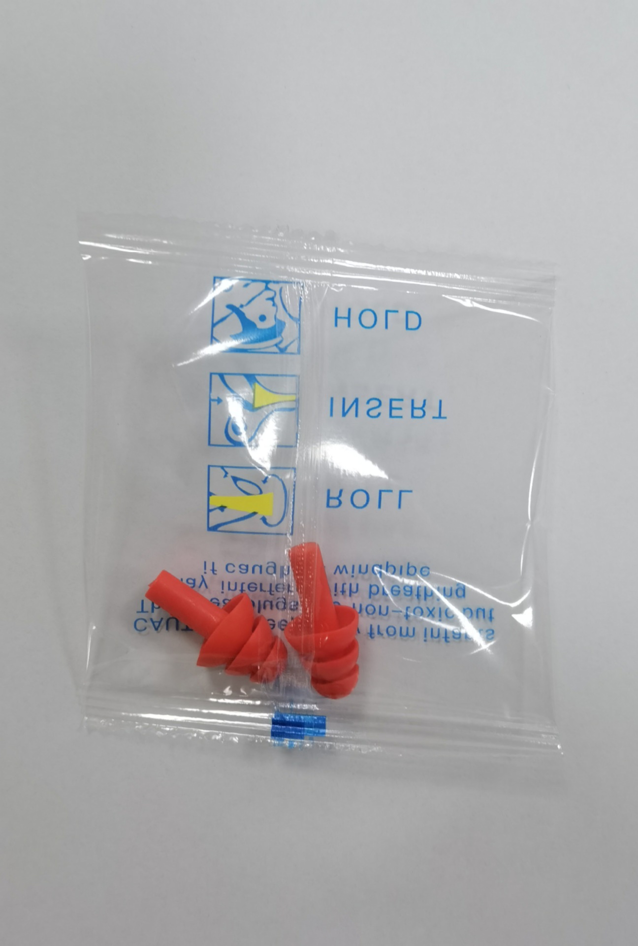 Watermelon Red - Pair of earplugs in a bag
