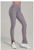Pantalon de yoga évasé taille haute, effet galbant, légèrement évasé, pour la danse et le sport, décontracté