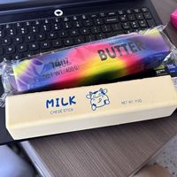 Jouet anti-stress ultra-doux et moelleux, très populaire, à la saveur de beurre, en forme de bâtonnet de lait, à rebond lent, taille XL