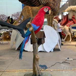 Tùy chỉnh-thực hiện animatronic Vẹt với lông và mật độ cao xốp & kim loại thép xây dựng - Product Image 3