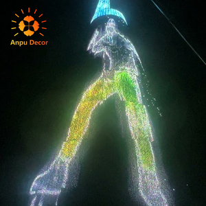 Árbol de Navidad Gigante LED ANPU de 40 Metros, Decoración Navideña con <span class=keywords><strong>Esferas</strong></span> <span class=keywords><strong>para</strong></span> Centros Comerciales - Product Image 5