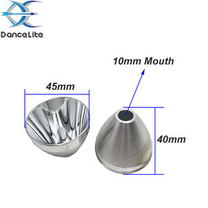 Индивидуальный большой алюминиевый отражатель 45 мм x 40 мм x 10 мм, чашка для фонарика SMO OP, отражатель для светодиодов CREEXHP70 - Product Image 6