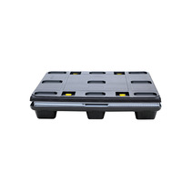 Entrepôt industriel Bac de stockage robuste Boîte à palettes en plastique emboîtable et pliable Conteneur empilable et pliable