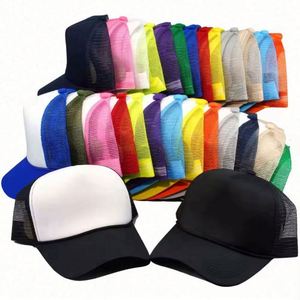 หมวกแก๊ปทรงสปอร์ตสตรีทแวร์ปักลายวิ่งแบบ snapback 6 แผง หลายสี ขายส่งจำนวนมาก แบบตาข่ายโฟม ไม่มีโลโก้ - Product Image 2